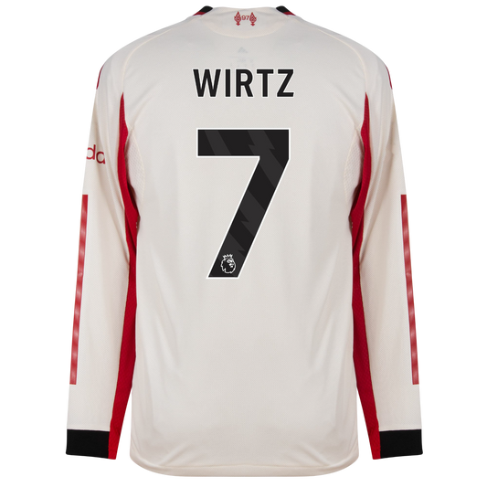 Camisa Manga longa Liverpool II  Wirtz 7 2025/26 Jogador