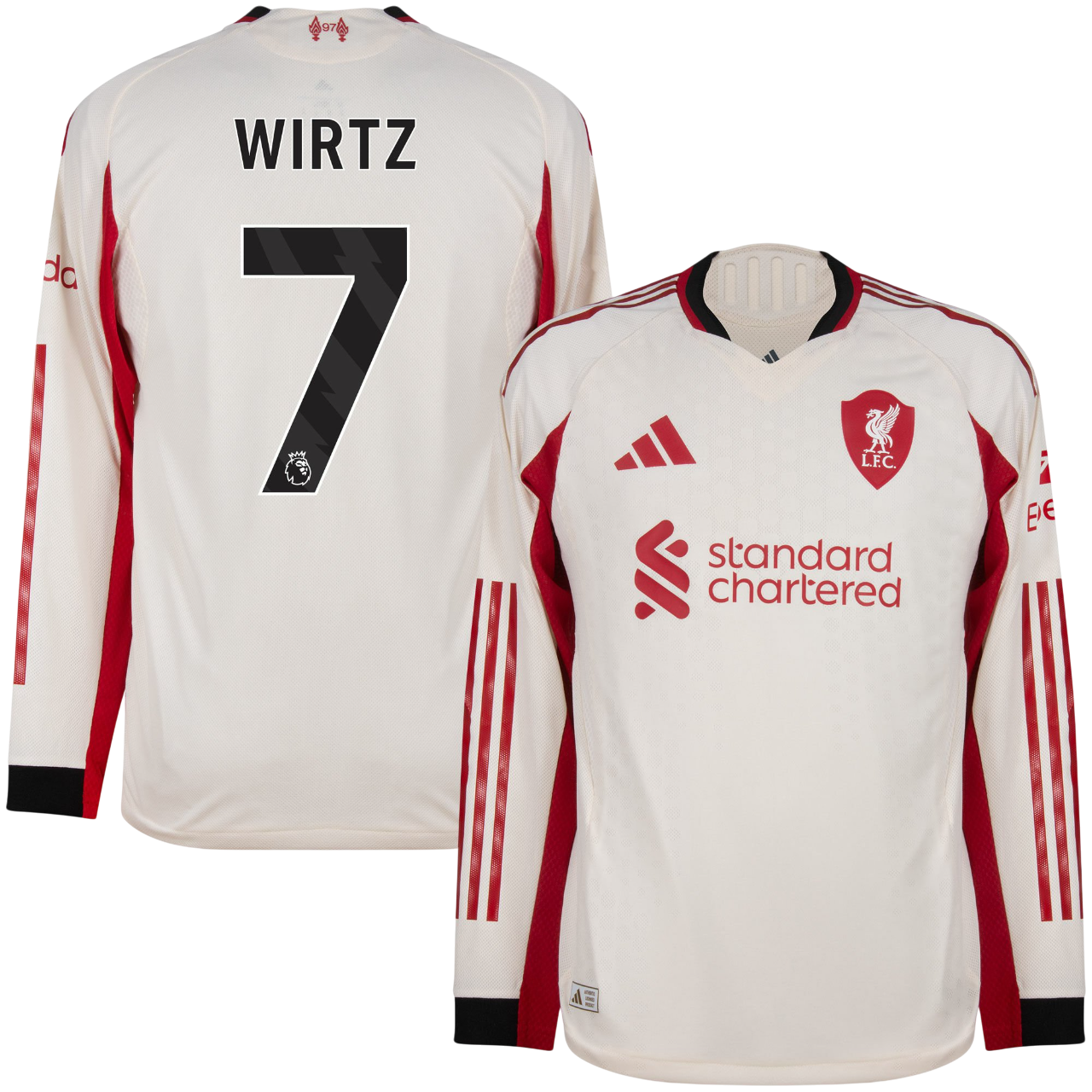 Camisa Manga longa Liverpool II  Wirtz 7 2025/26 Jogador