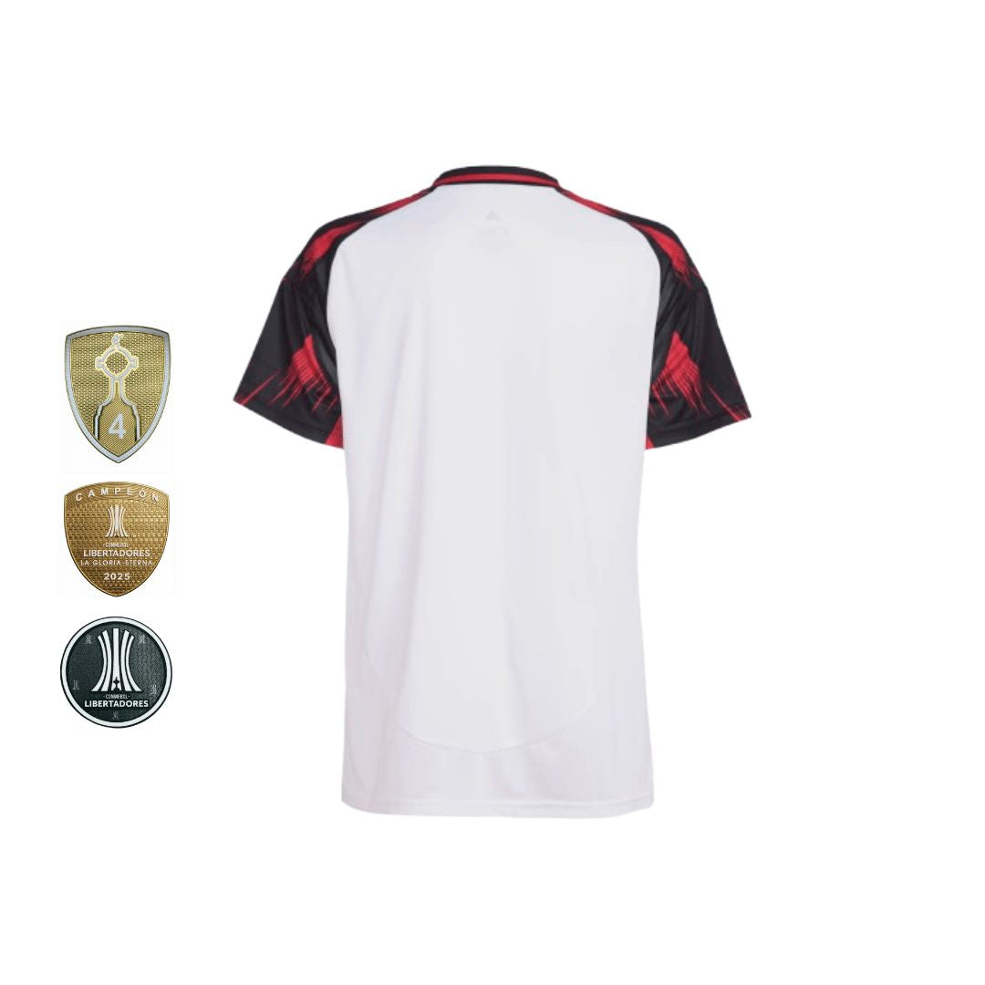 Camisa Feminina Flamengo II 2025/26 Torcedor + PATCHS LIBERTADORES