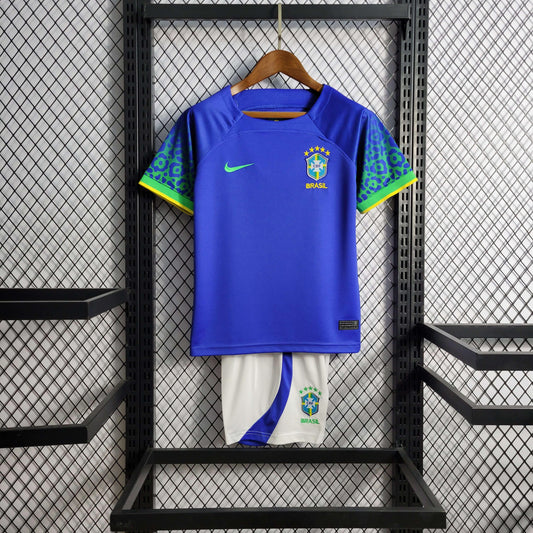 Conjunto Infantil Brasil 2022/23 - Away Torcedor PRO - ResPeita Sports