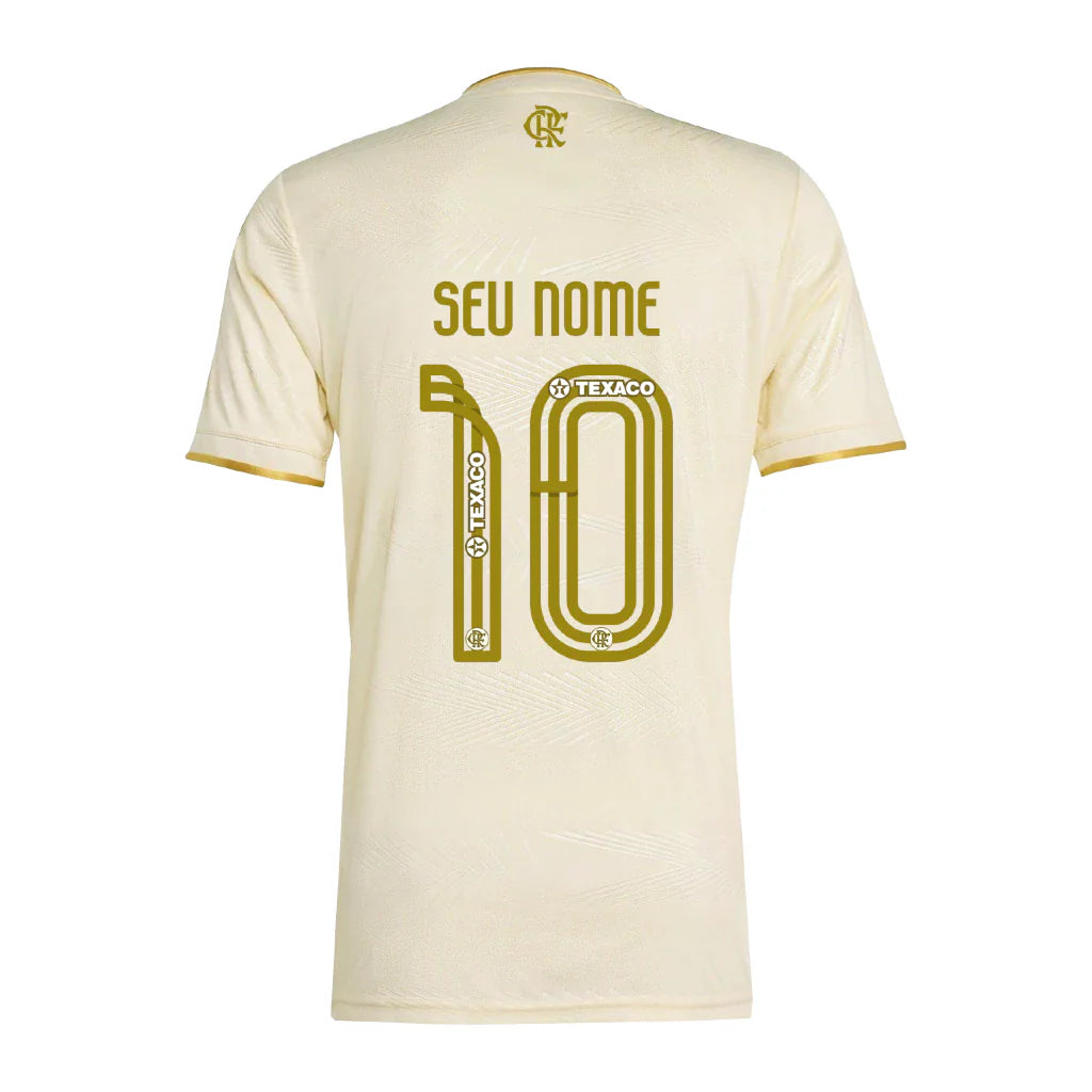 Camisa Masculina Flamengo Jogo 3 2025 Com Kit Patrocínio