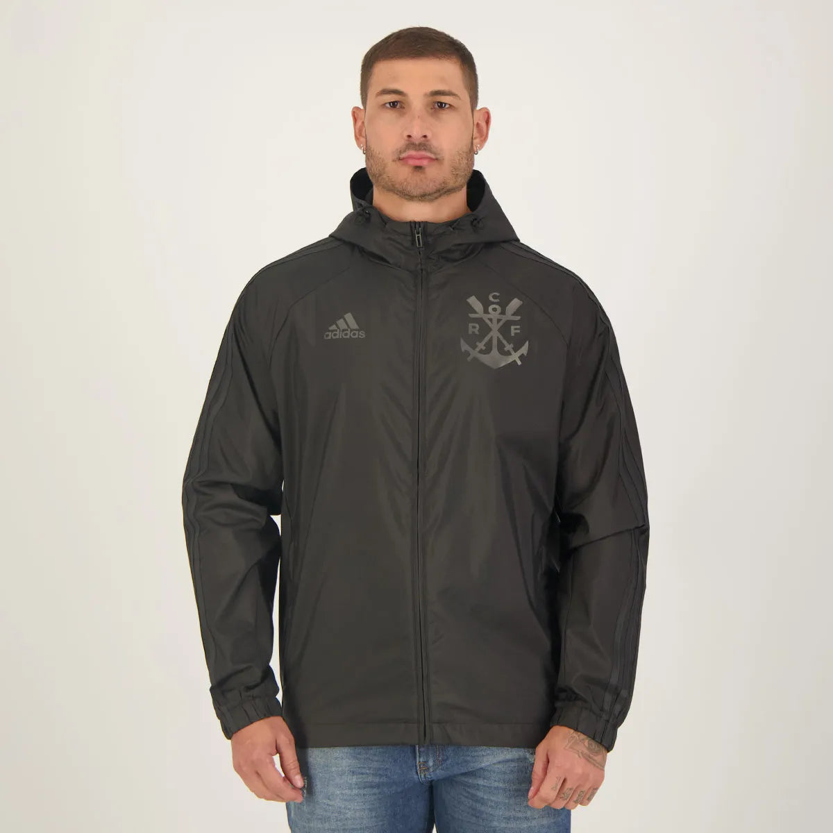 Jaqueta Adidas Flamengo Corta-Vento 2023 Preta