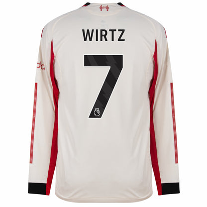 Camisa Manga longa Liverpool II  Wirtz 7 2025/26 Jogador