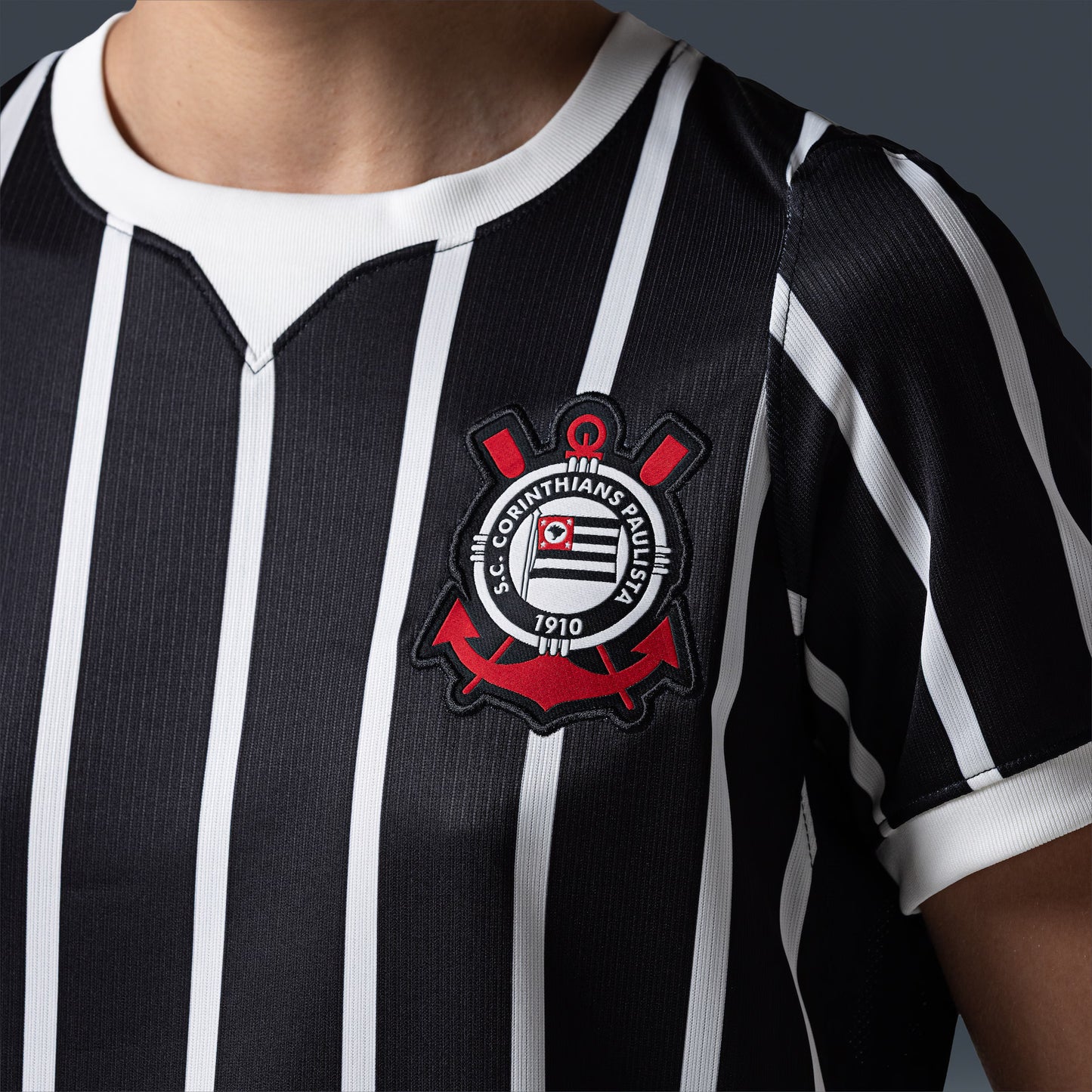 Camisa Corinthians II 26/27 s/n Torcedor Nike Feminina - Preto+Branco
