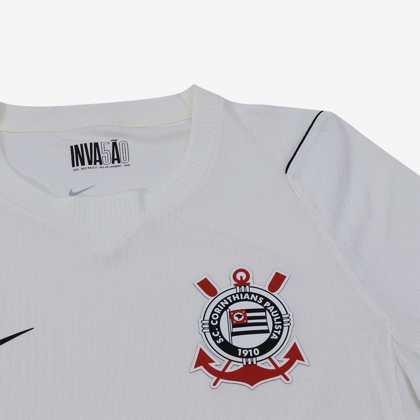 Camisa Corinthians I 26/27 s/n Jogador Nike Masculina - Branco+Preto