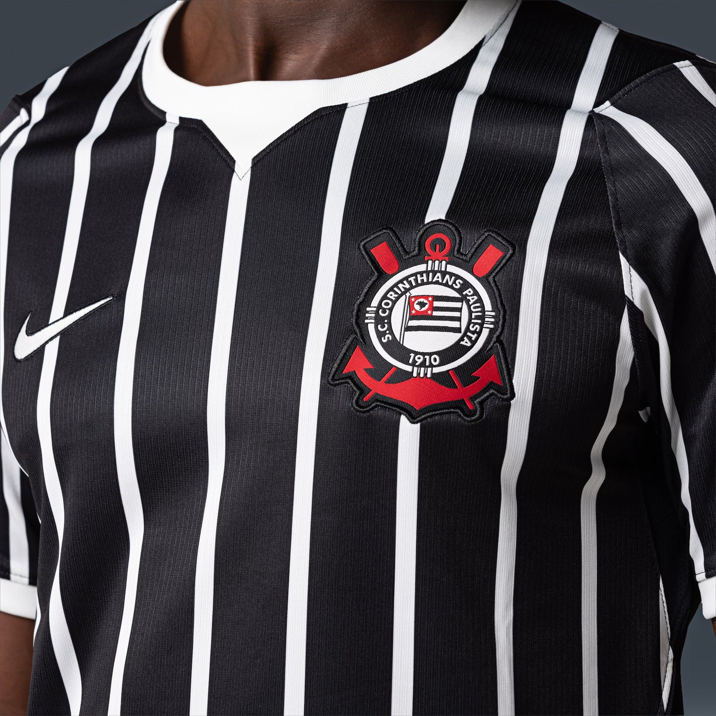 Camisa Corinthians II 26/27 s/n Torcedor Nike Masculina - Preto+Branco