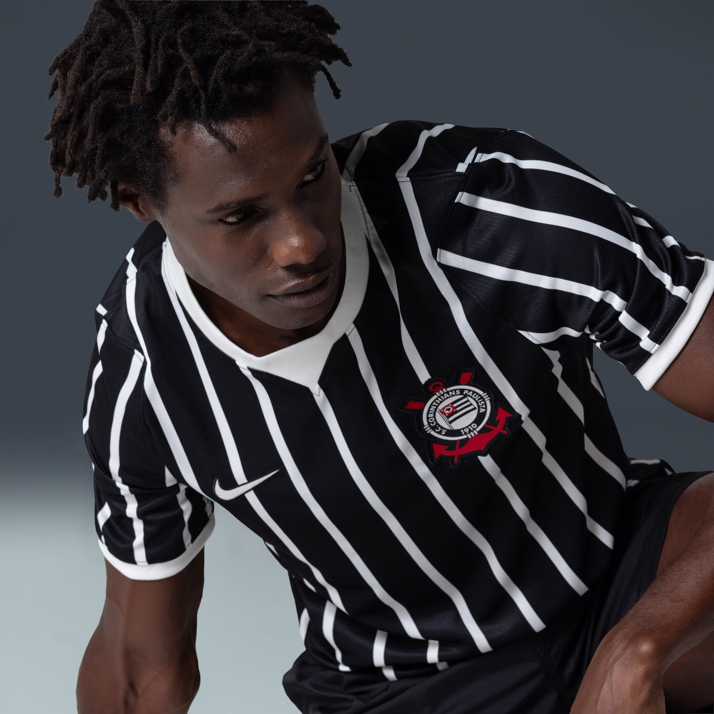 Camisa Corinthians II 26/27 s/n Torcedor Nike Masculina - Preto+Branco