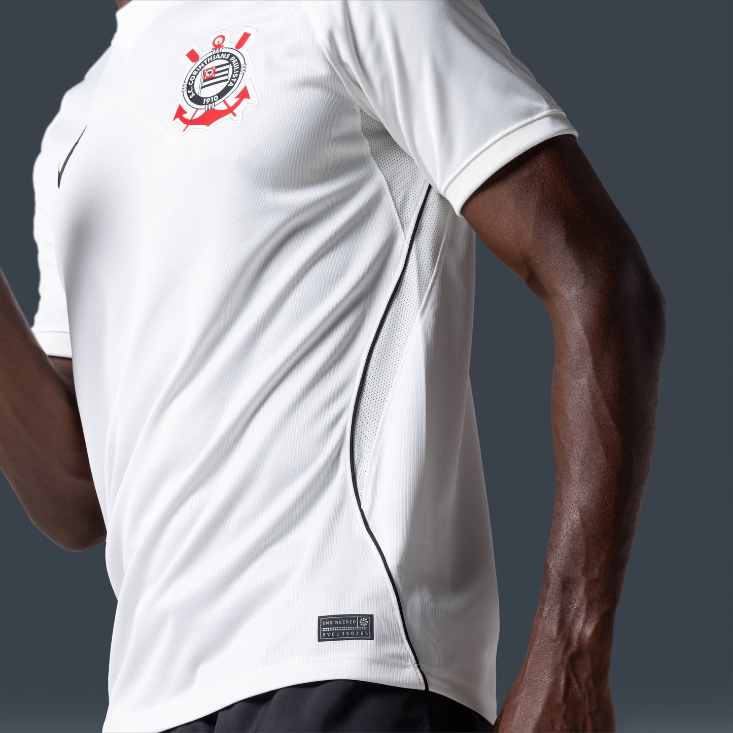 Camisa Corinthians I 26/27 s/n Torcedor Nike Masculina - Branco+Preto