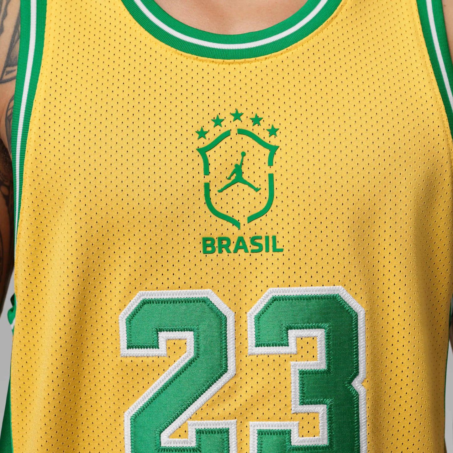 Regata Brasil Jordan Essentials Mesh Masculina