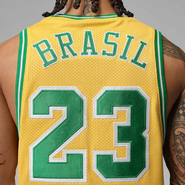 Regata Brasil Jordan Essentials Mesh Masculina