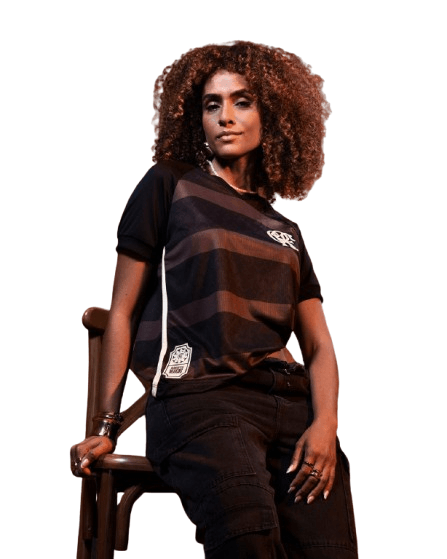 Camisa Feminina Flamengo Diamante Negro
