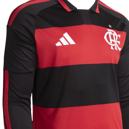 Camisa Flamengo Manga Longa Jogo 1 2026/27 Torcedor Masculino