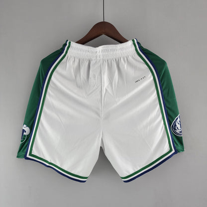 Shorts Dallas Mavericks Urban Edition White Green NBA