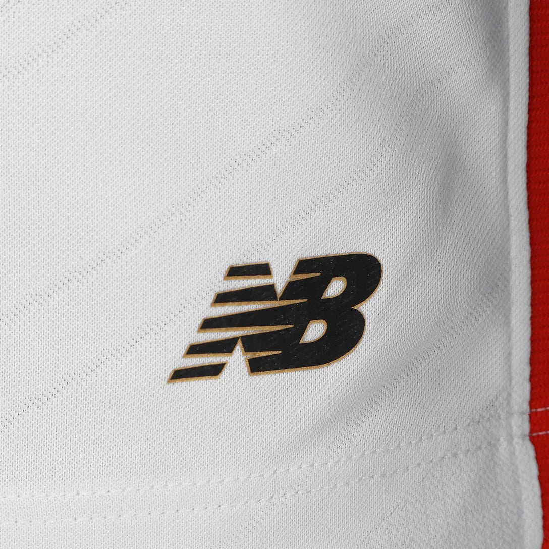Camisa São Paulo I 2026/27 Jogador New Balance Masculina - Branco+Vermelho