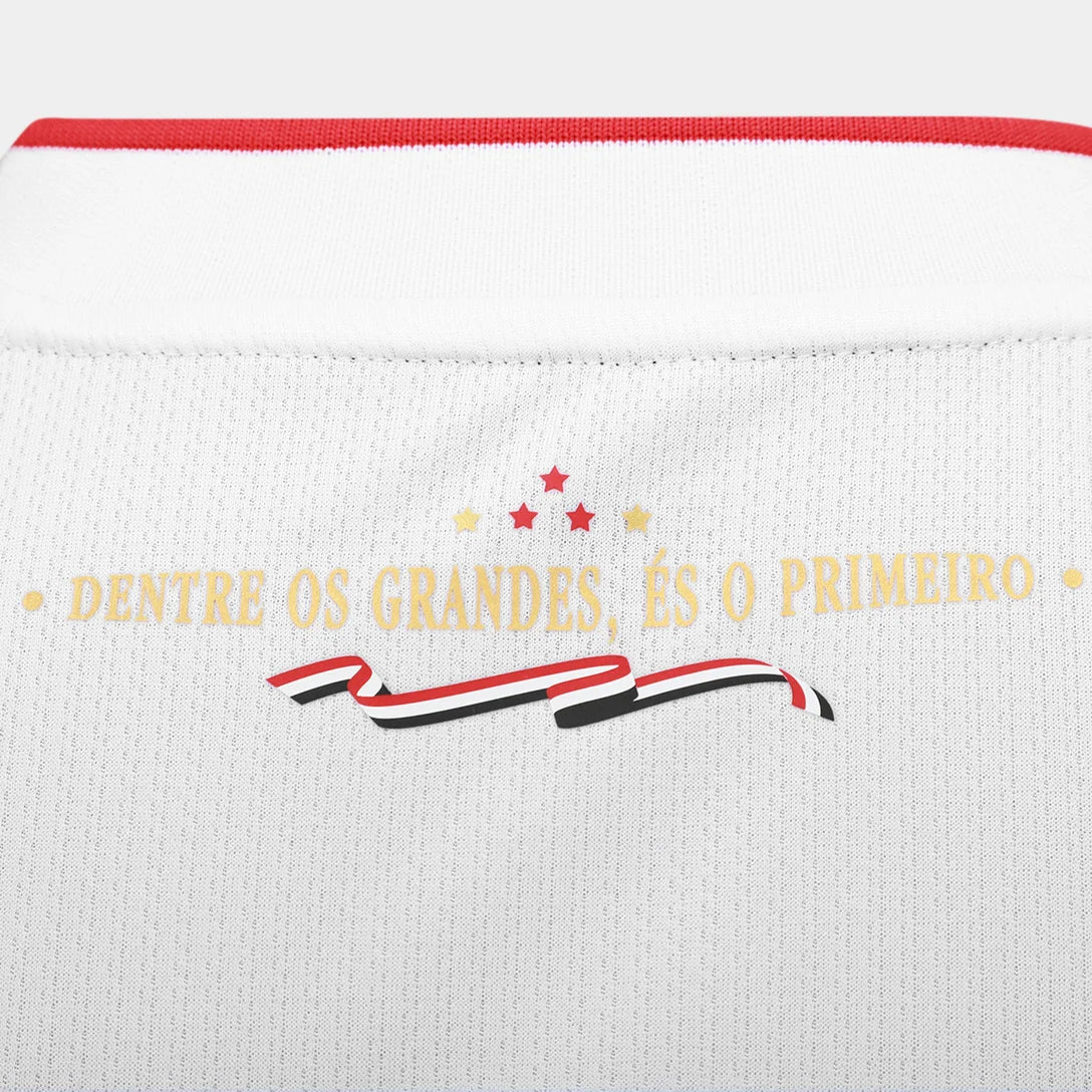 Camisa São Paulo I 2026/27 Jogador New Balance Masculina - Branco+Vermelho