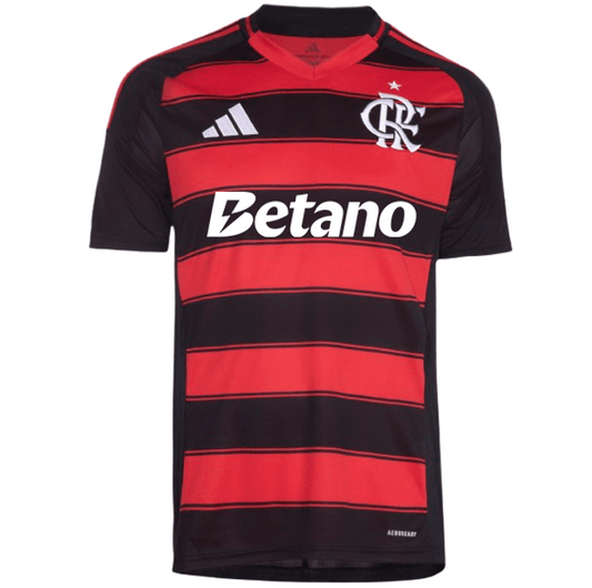 Camisa Masculina Flamengo Jogo 1 2025  Patrocínio Betano