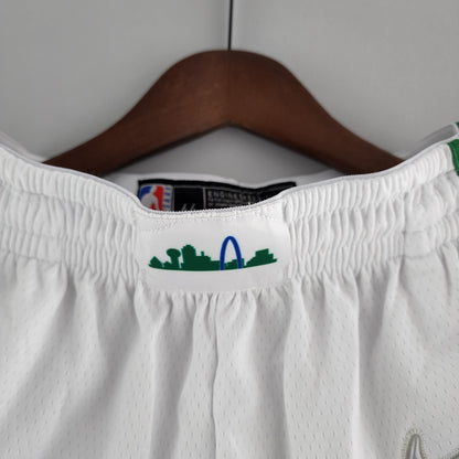 Shorts Dallas Mavericks Urban Edition White Green NBA