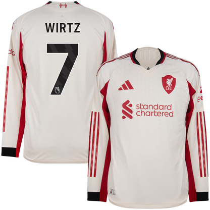 Camisa Manga longa Liverpool II  Wirtz 7 2025/26 Jogador