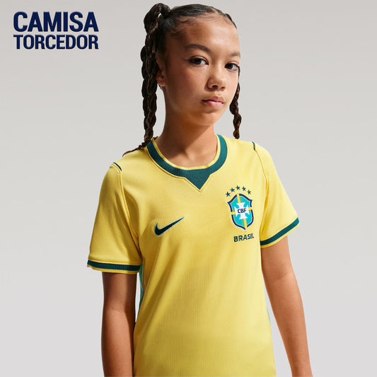 Camisa Brasil Nike I 2026/27 Torcedora Pro Feminina