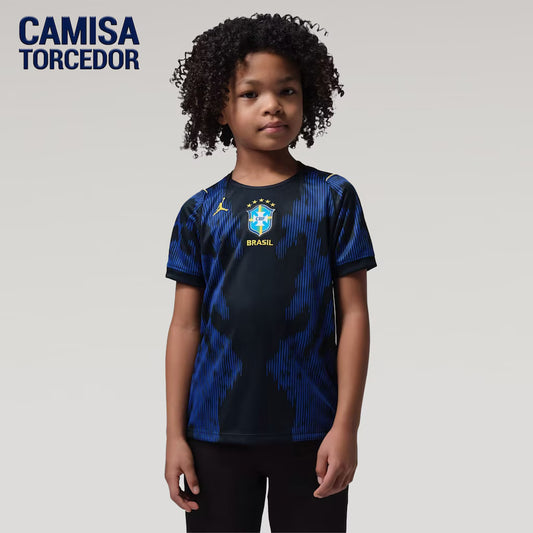 Camisa Brasil Jordan II 2026/27 Torcedor Pro Criança