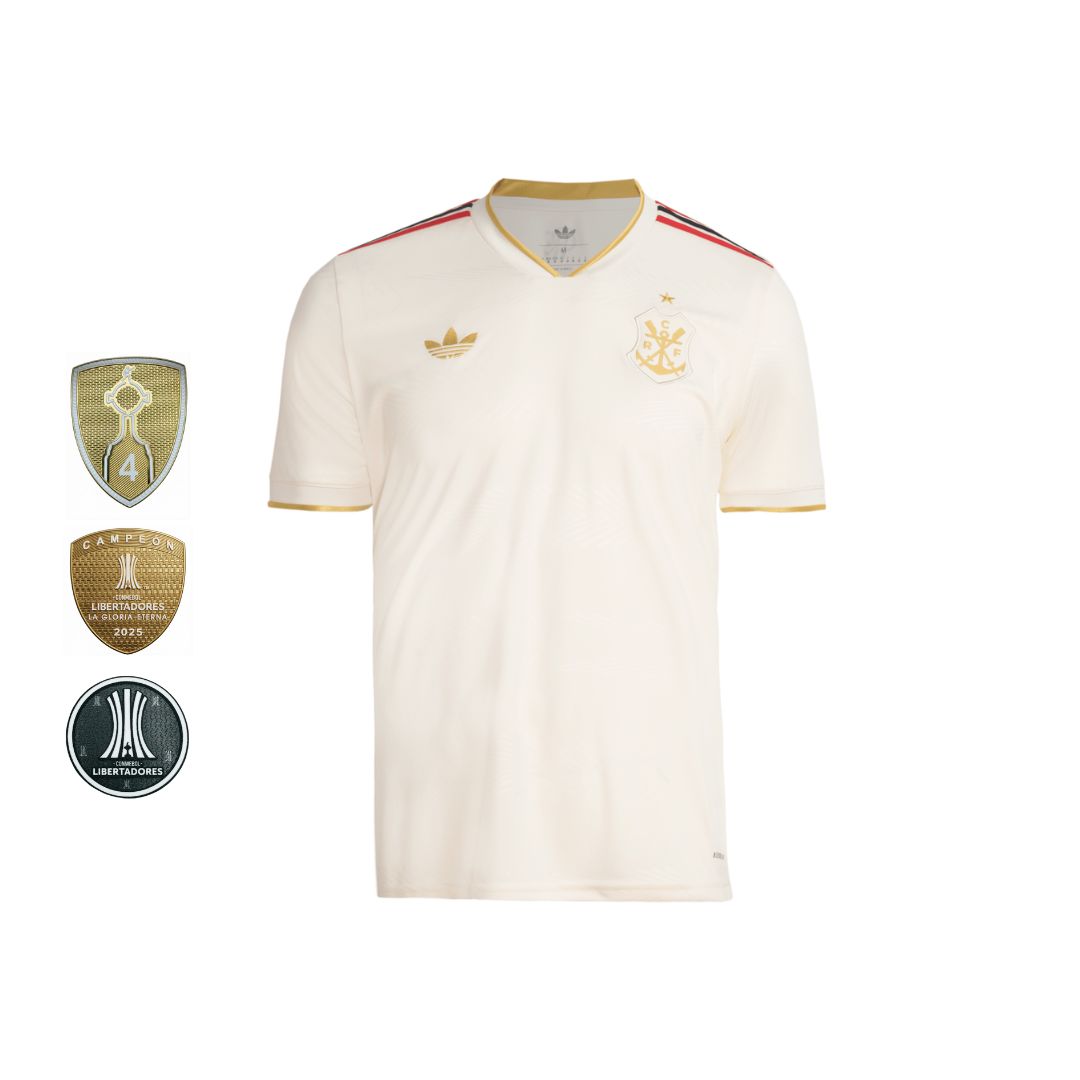 Camisa Flamengo III 2025/26 Torcedor + PATCHS LIBERTADORES