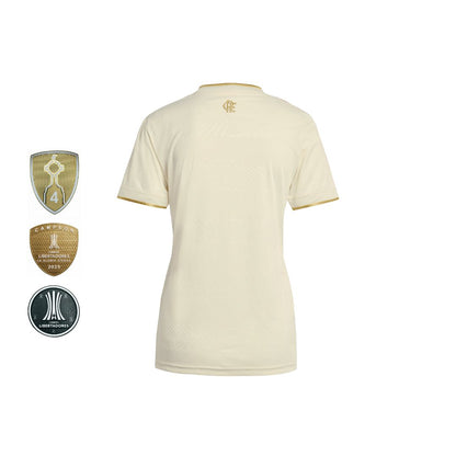 Camisa Feminina Flamengo III 2025/26 Torcedor + PATCHS LIBERTADORES