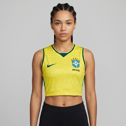 Crop Top Brasil Feminino 2026