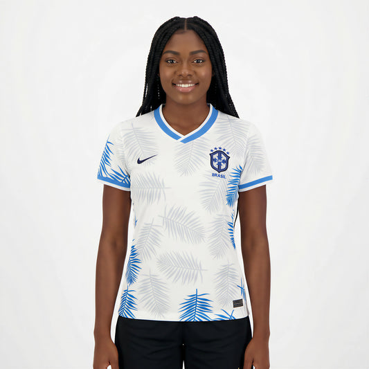 Camisa Feminina Seleção Brasil 2022/22 Edição Limitada Branca
