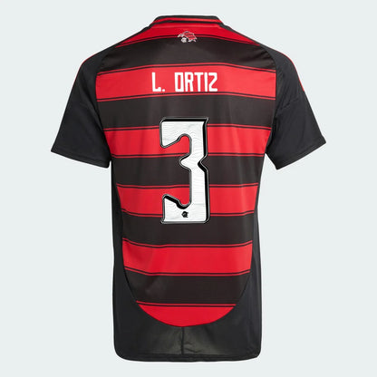 Camisa Flamengo 2025/26 I LÉO ORTIZ N° 3