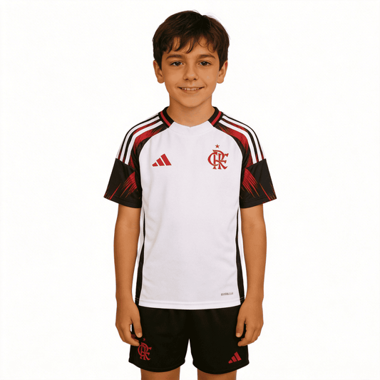 Conjunto Infantil Flamengo 2025/26 - Away
