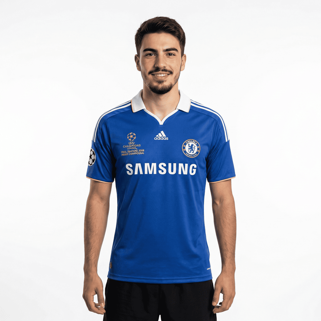 Camisa Retrô Chelsea FC 2008/09 Home Champions League Edition
