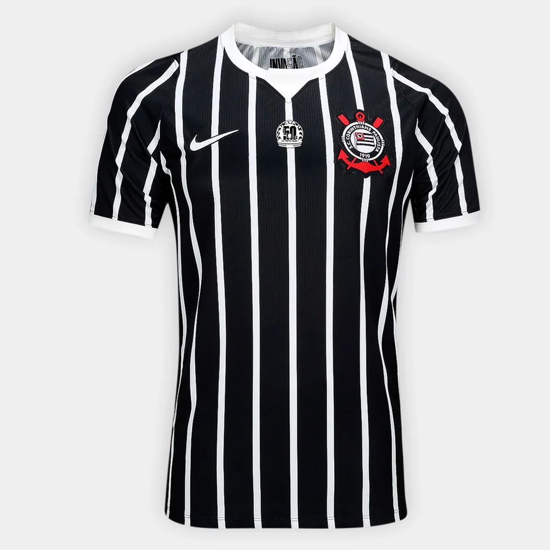 Camisa Corinthians II 26/27 Nike - Patch A invasão - Preto+Branco