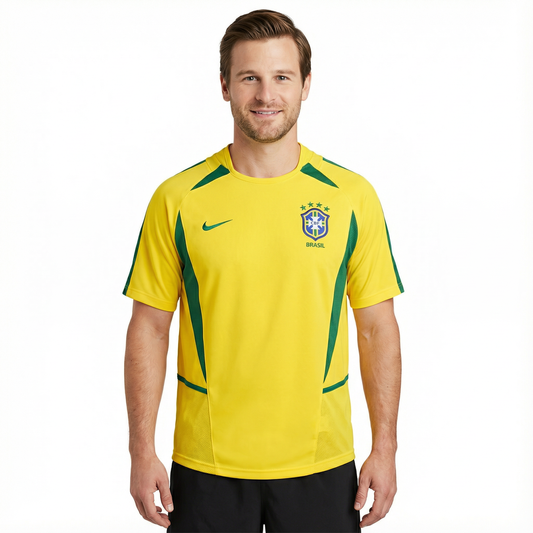 Camisa Retrô Seleção Brasil 2002/02 Home
