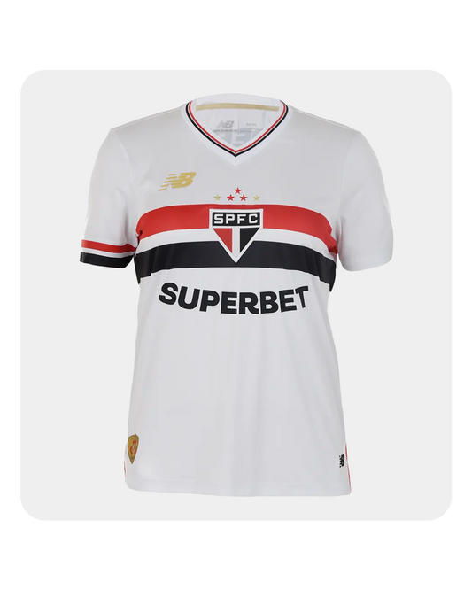 Camisa São Paulo Feminina 2025/26 Home