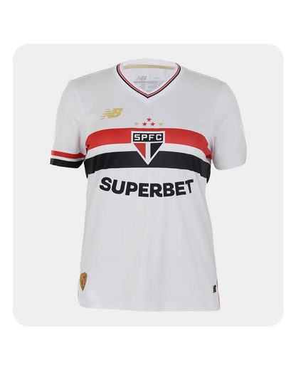 Camisa São Paulo Feminina 2025/26 Home