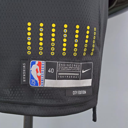Regata NBA Golden State Warriors - Stephen Curry #30 75th Anniversary Black Edition - ResPeita Sports