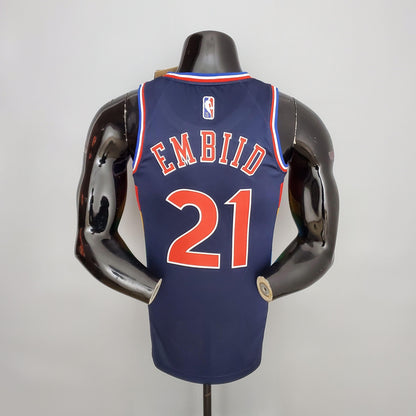 Regata NBA Philadelphia 76ers - Joel Embiid #21 Royal Blue - ResPeita Sports