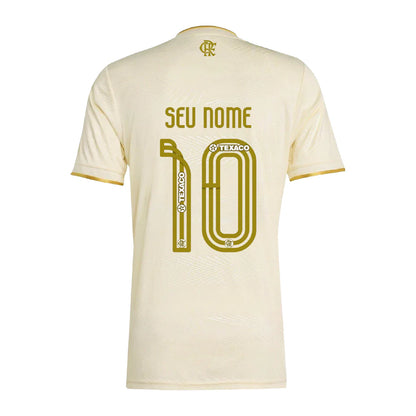 Camisa Masculina Flamengo Jogo 3 2025 Com Kit Patrocínio