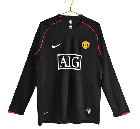 Camisa Retrô Manga Longa Manchester United 07/08 Away