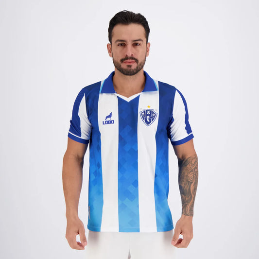 Camisa Lobo Paysandu I 2026 Branca e Azul