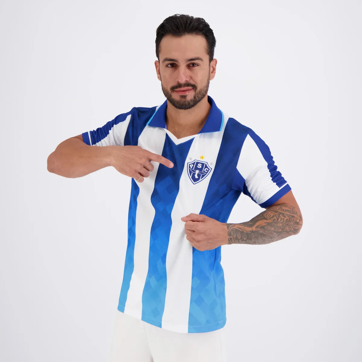 Camisa Lobo Paysandu I 2026 Branca e Azul