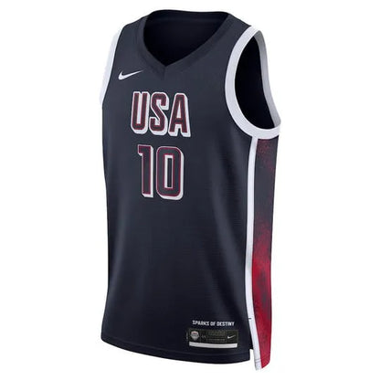 Camisa USA Basquete 2024 Nike Swingman Jersey Unisex Jason Tatum 10 Azul