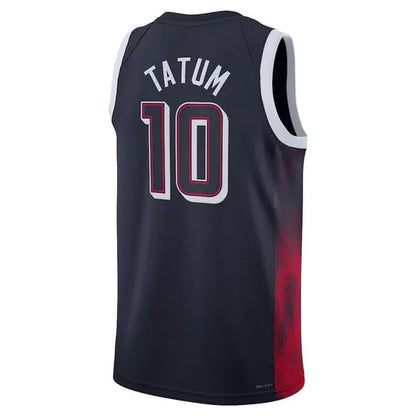 Camisa USA Basquete 2024 Nike Swingman Jersey Unisex Jason Tatum 10 Azul