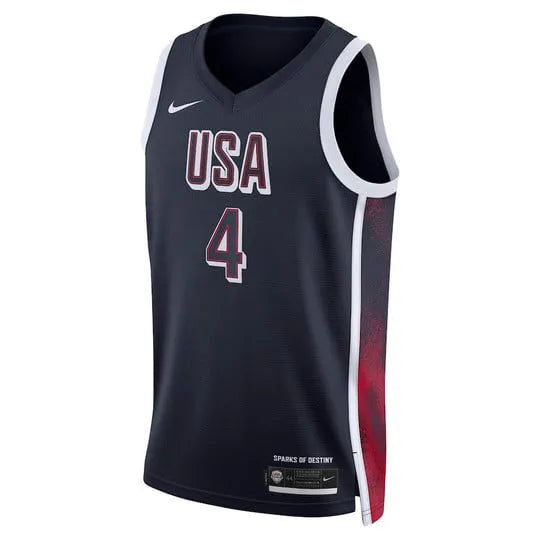 Camisa USA Basquete 2024 Nike Swingman Jersey Unisex Stephen Curry 4 Azul