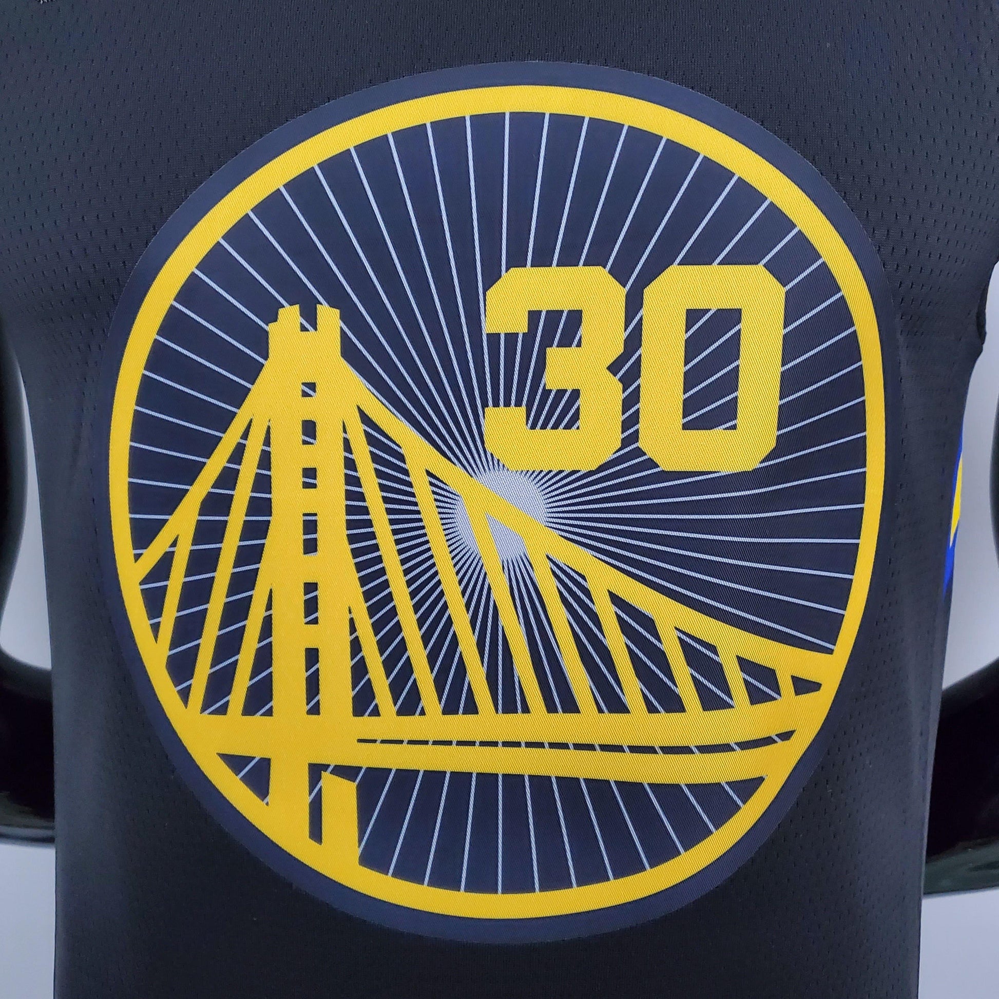 Regata NBA Golden State Warriors - Stephen Curry #30 75th Anniversary Black Edition - ResPeita Sports