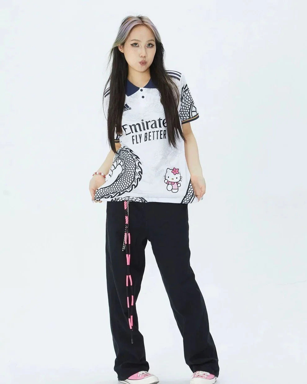 Camisa Real Madrid Hello Kitty 24/25 Branca - Torcedor