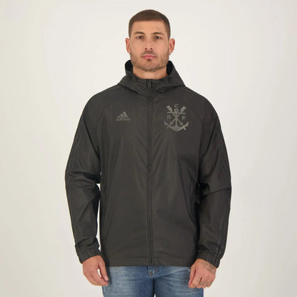 Jaqueta Adidas Flamengo Corta-Vento 2023 Preta