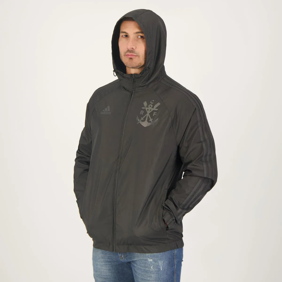 Jaqueta Adidas Flamengo Corta-Vento 2023 Preta