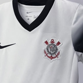 Conjunto Infantil Corinthians 2024/25 - Home PRONTA ENTREGA